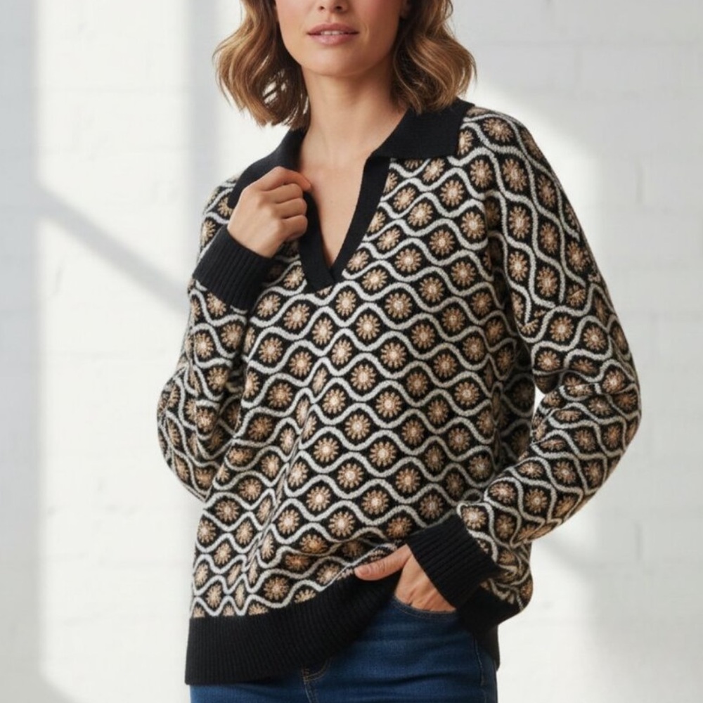 Tahari Patterned Sweater